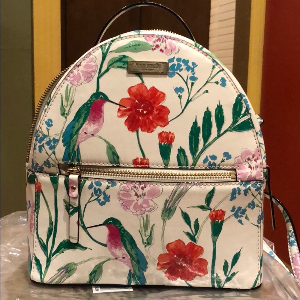 Kate Spade Laurel Way Hummingbird Floral backpack